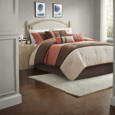 Ensembles de literie, faux suède Cal King Modern Rustic Home Comfort