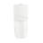 St. Tropez Two-Piece 12" Rough-in 1.1/1.6 GPF Dual Top Flush Elongated Toilet in Glossy White