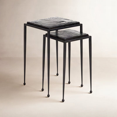 Damiana Glass Top Nesting Tables