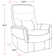 Ensemble de deux fauteuils inclinables et pivotants Simon