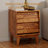 2 Set Nightstand S Features Vintage-Style And Bevel Design, Made Of Mdf, Mid-Century Retro Modern Nightstand , Night Stand For Bedroom
