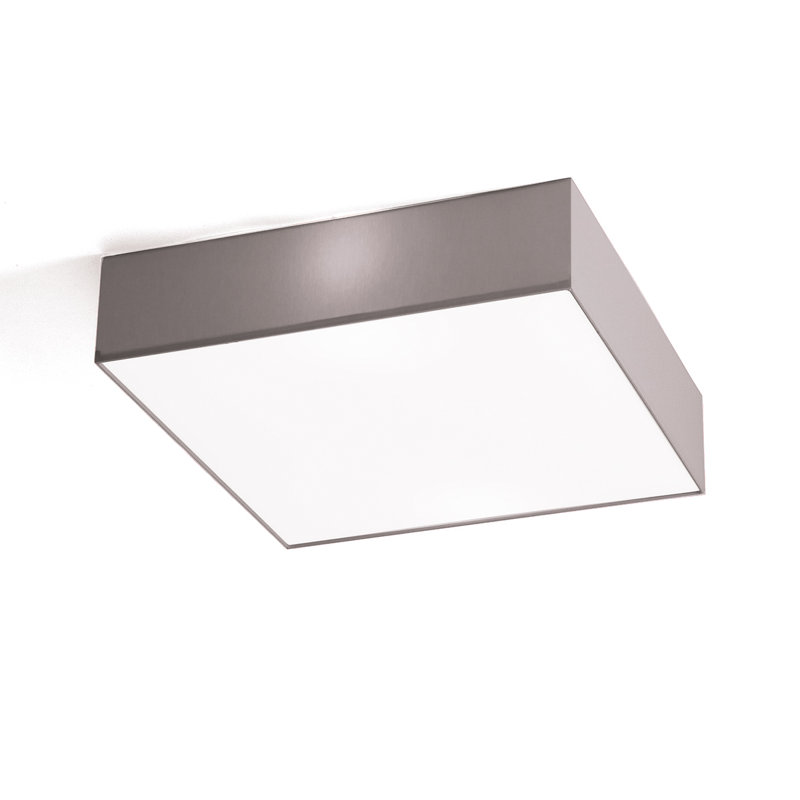 Erman Fabric Flush Mount, Grey