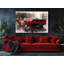 Reproduction d'art sur toile rouge 288 GTO rouge - voiture de course dynamique-1724545012