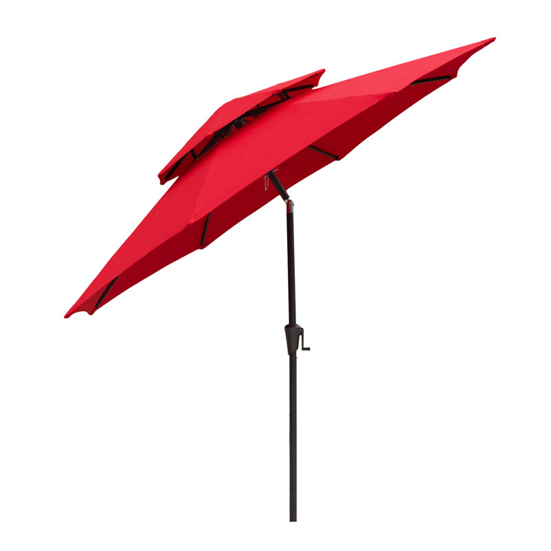 Parasol de marché Fruge 108 po, Rouge