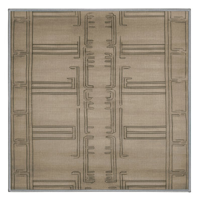 Machine Washable Art Deco Gray Area Rug
