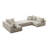 Upholstered Modular Sectional Sofa Couch