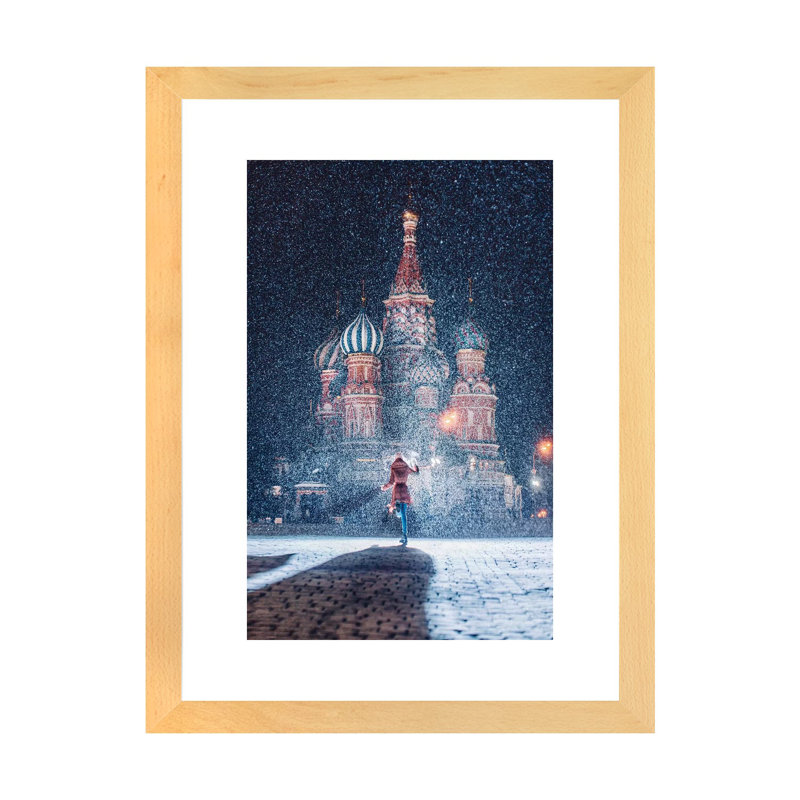« Such Fairytale » par Hobopeeba-impression, H 24 po x l 16 po x P 1 po, Toile avec cadre en bois beige, Blanc