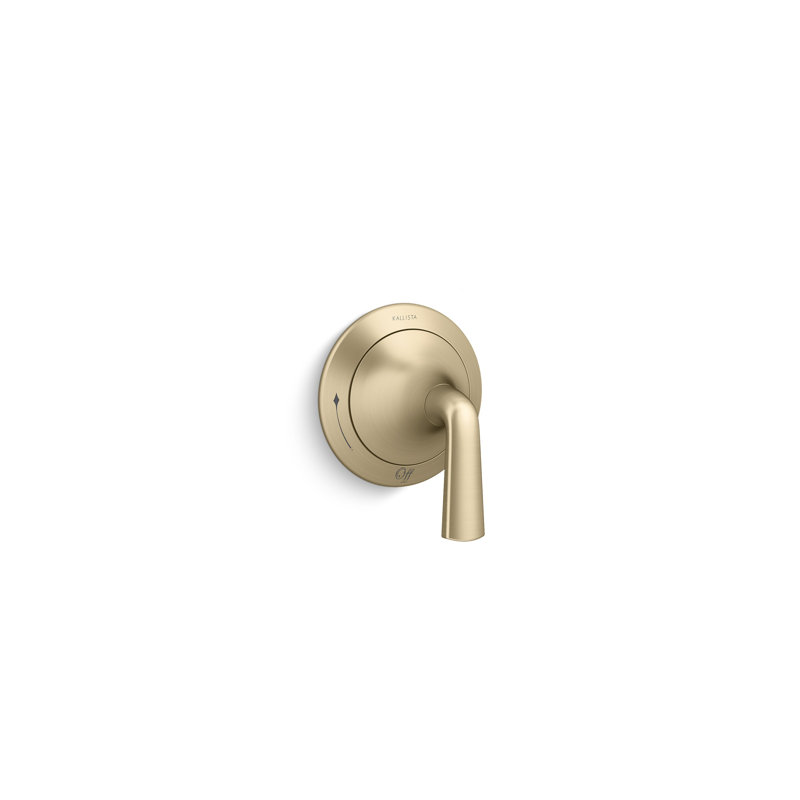 Script™ Volume Control Trim, Lever Handle, Brushed French Gold