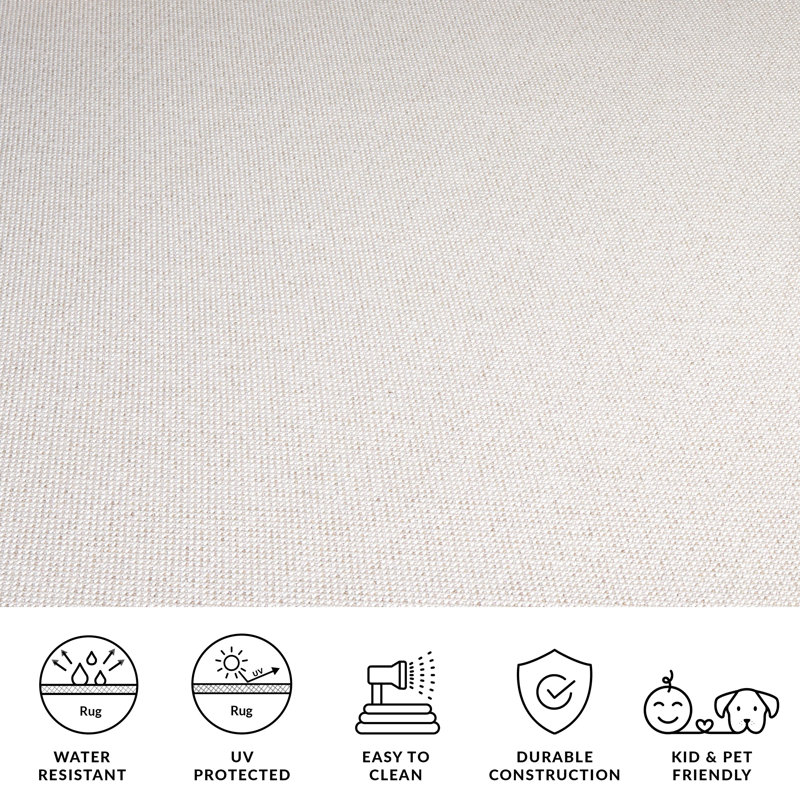 Zyire All-Weather Performance Indoor/Outdoor Area Rug, Rectangle 9' x 12'