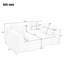 Canapé modulaire modulaire 137,8 po-133574465