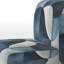 Fauteuil de chambre en forme de V abstrait-1830903678