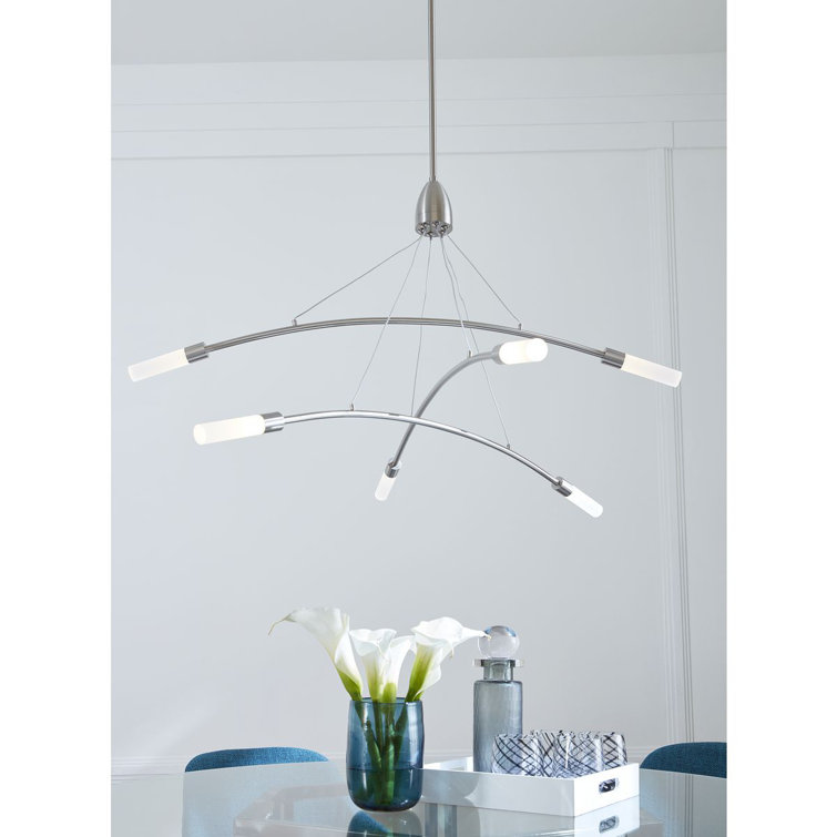 Besek 6 - Light Dimmable LED Geometric Chandelier