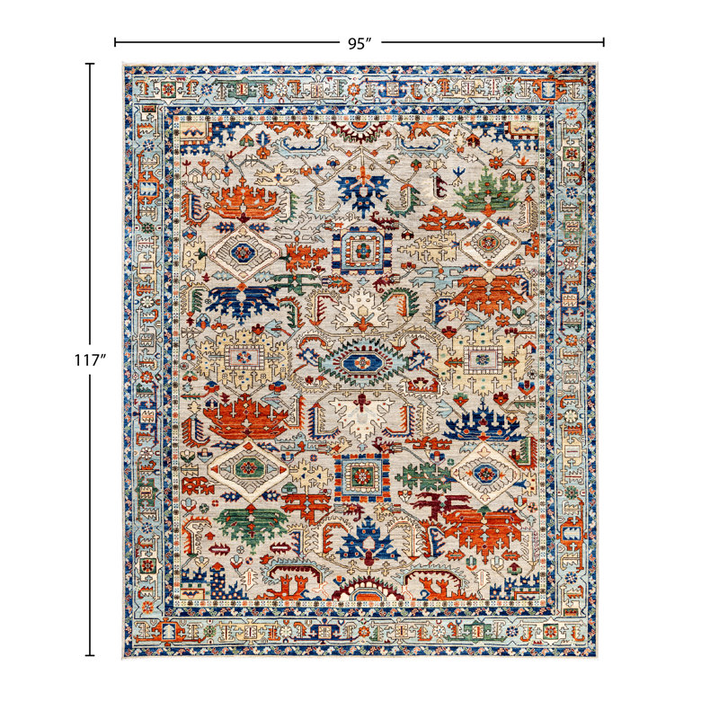 Serapi One-of-a-Kind 7' 11" X 9' 9" Hand Knotted Area Rug