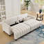 Canapé-lit futon en polyester de 83 po: canapé-lit confortable, 2 coussins carrés, canapé-lit convertible, dossier réglable-2054515731