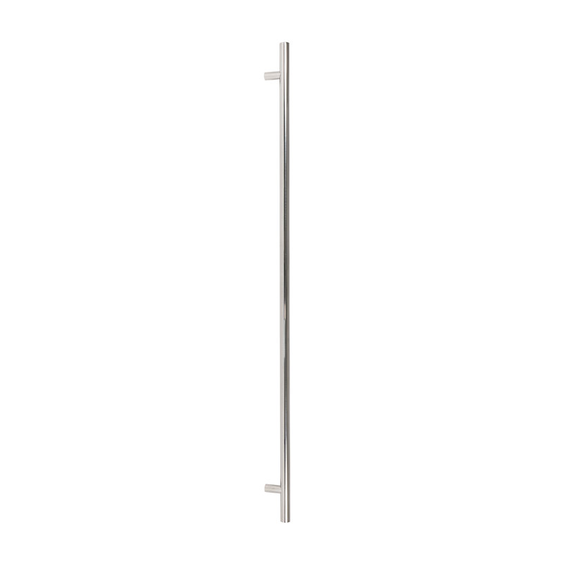 SS (316) 1.5m T Bar Handle Bolt Fix 32mm Ø, Polished Chrome
