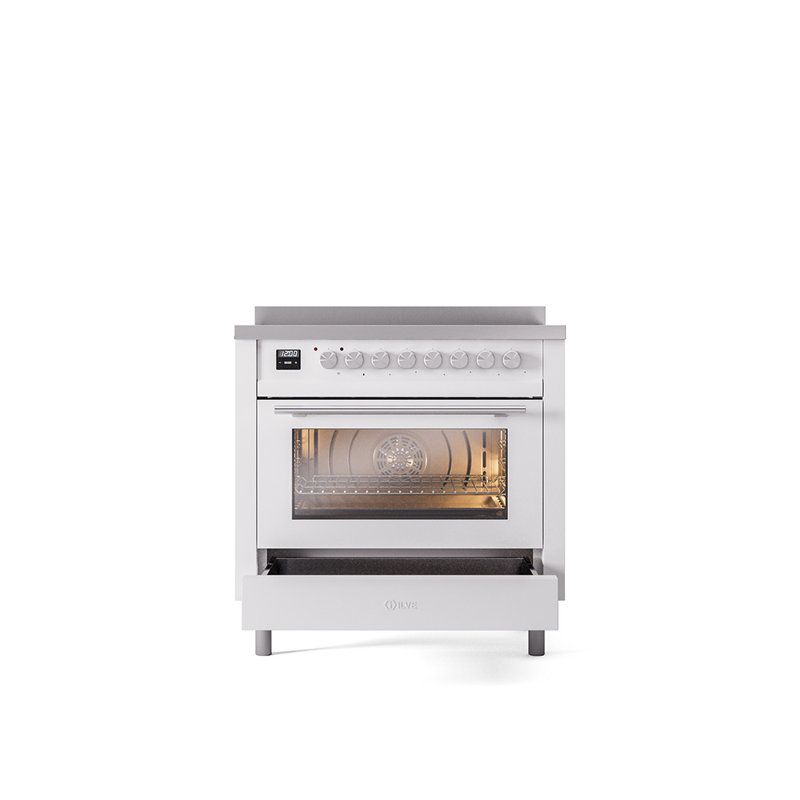 ILVE Professional Plus II 36 in Induction Range, Ral Classic/Stainless Steel