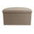 Curved Upholstered Storage Stool