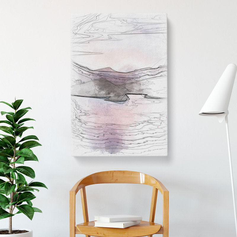 Calm Lake - Wrapped Canvas Print, 60cm H x 40cm W x 3cm D