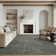 Distressed Green Vintage Washable Non-Slip Area Rug For Living Room, Bedroom