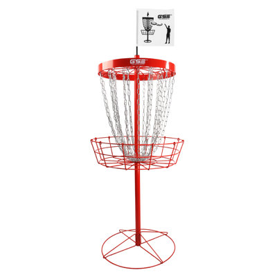 Panier de golf robuste à 24 chaînes GSE, cible de pratique professionnelle en métal