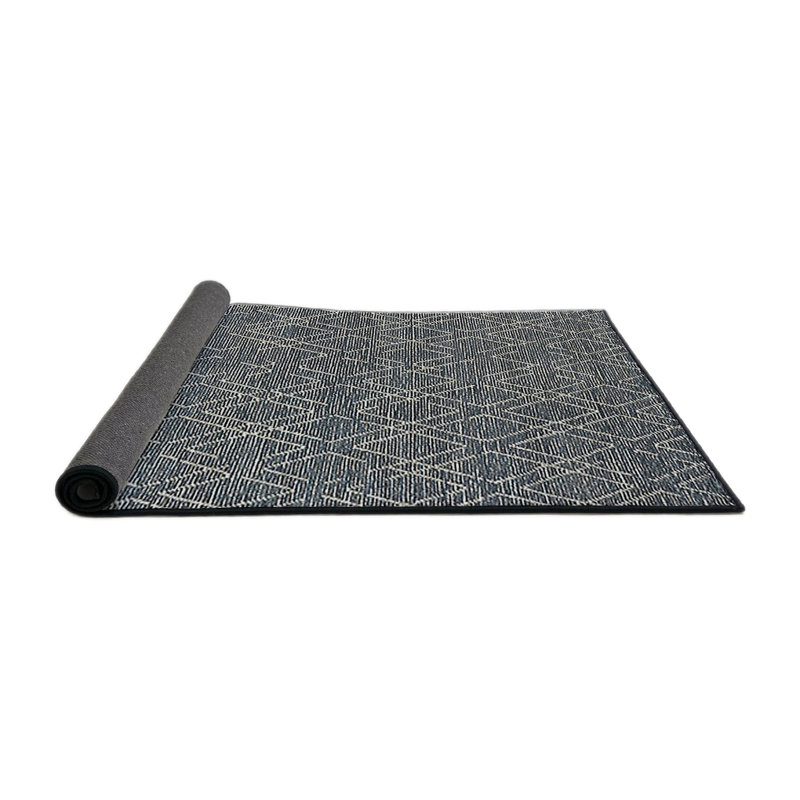 Tapis géométrique gris, Rond 6 pi