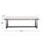 Garr Black Long Bench