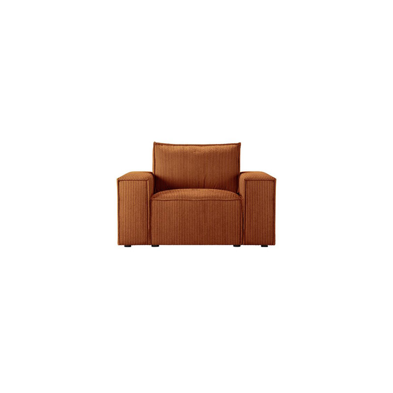 Upholstered Armchair, Orange