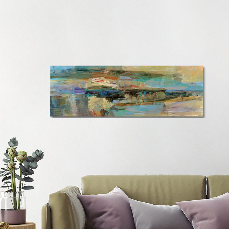 Tuscany IV 1 Piece Wrapped Canvas Panoramic Wall Art, 121.92 cm H x 40.64 cm W x 3.175 cm D