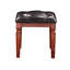 Meuble-lavabo et tabouret de couleur cerise - Compartiments de rangement, coussin confortable, design élégant, placage de peuplier, bois d'hévéa