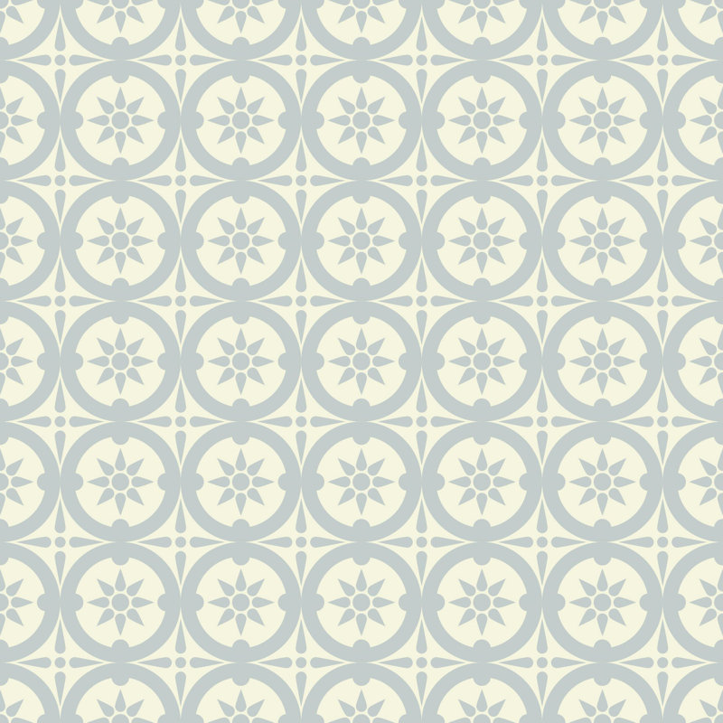 Medallion - Pale Mineral Blue Wallpaper