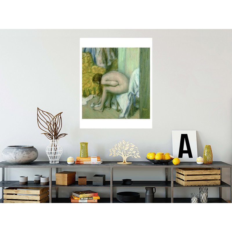 «After the Bath» par Edgar Degas - «Giclee Print», H 40 po x l 32 po