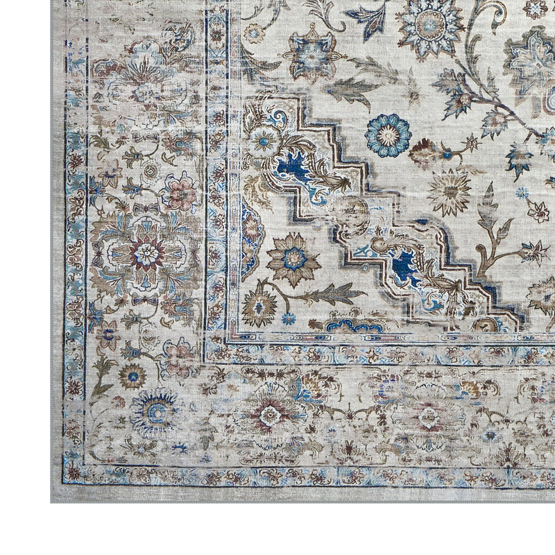 Tapis antidérapants Boho, Rectangulaire 8 pi x 10 pi