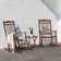 Karlin Outdoor 2 Solid Wood Chairs and 1 Table