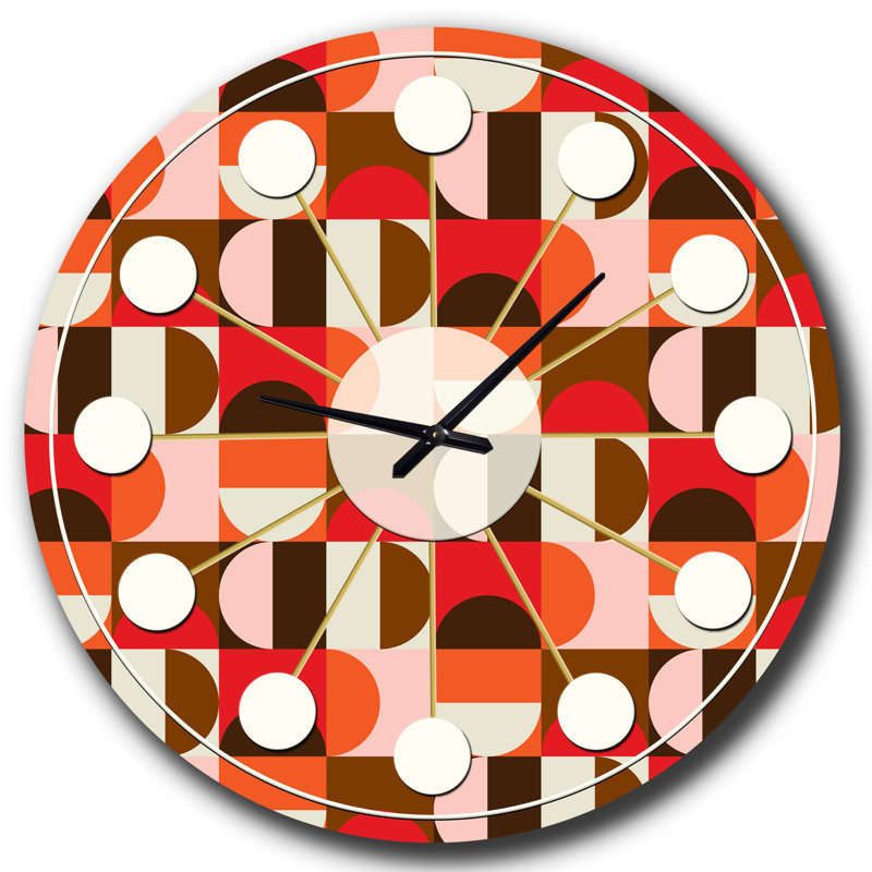 Horloge murale rétro Mid-Century, Petit