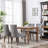 A&a furniture ultra side dining chairs | set of 2 | thickened fabric, solid wood legs | bronze nailhead-497689671-498990614
