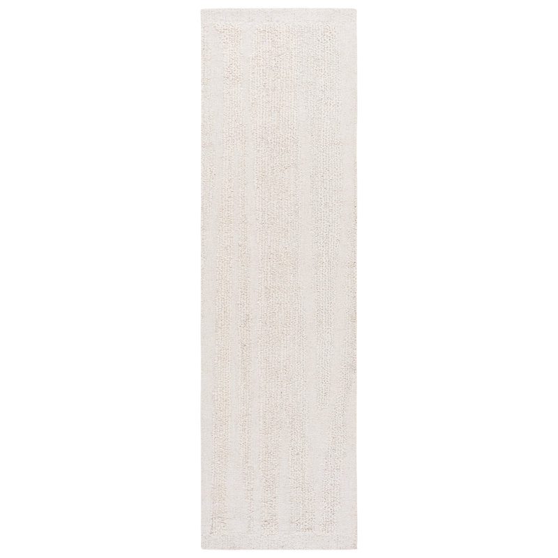 Natura 803 Hand Tufted Wool Pile Abstract Rug, Runner 2'3" x 8'