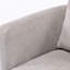 Fauteuil demi-tonneau pivotant en lin-630594695