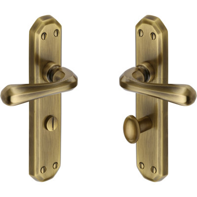 Heritage Brass Heritage Door Handle for Bathroom Charlbury Design