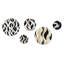 Corenzo - Ensemble abstrait d'art mural rond moderne de 5