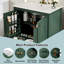 Meuble-lavabo 30 po avec lavabo en céramique, style rétro-1542303067