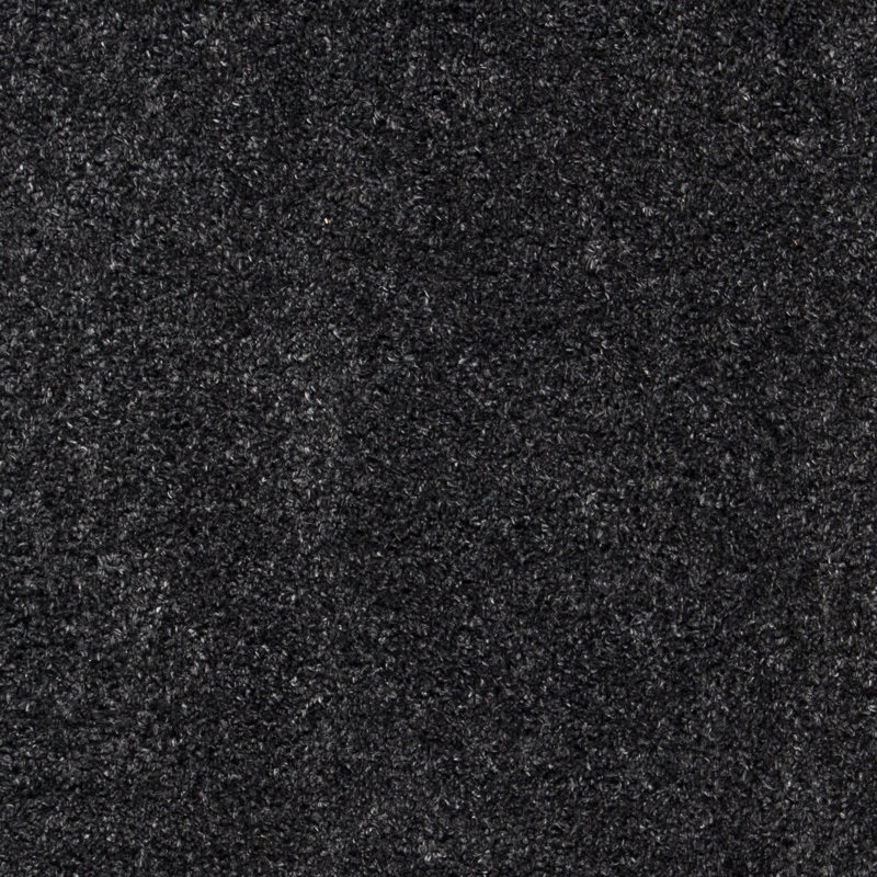 Brittney Performance solid color shag rug, Rond 6 pi 7 po, Charcoal