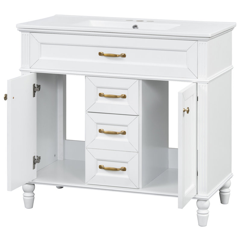 Meuble-lavabo 36 po avec lavabo, White