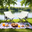 Chaises de camping pliantes 2 pièces Beige-120256236