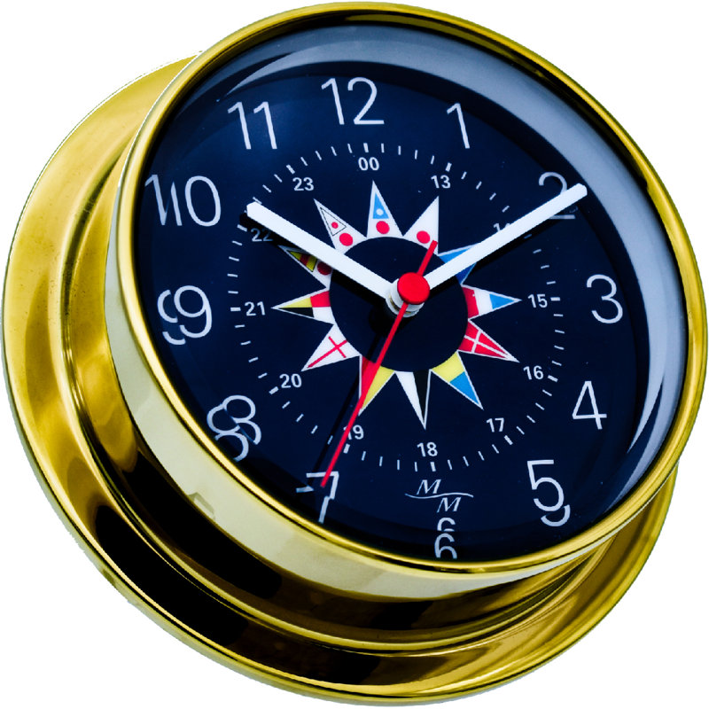 Metal Wall Clock, Gold