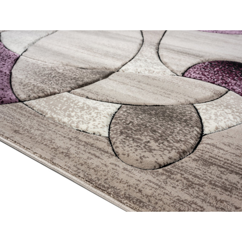 Nekizia Abstract Indoor Rug, Rectangle 3'5" x 5'5"