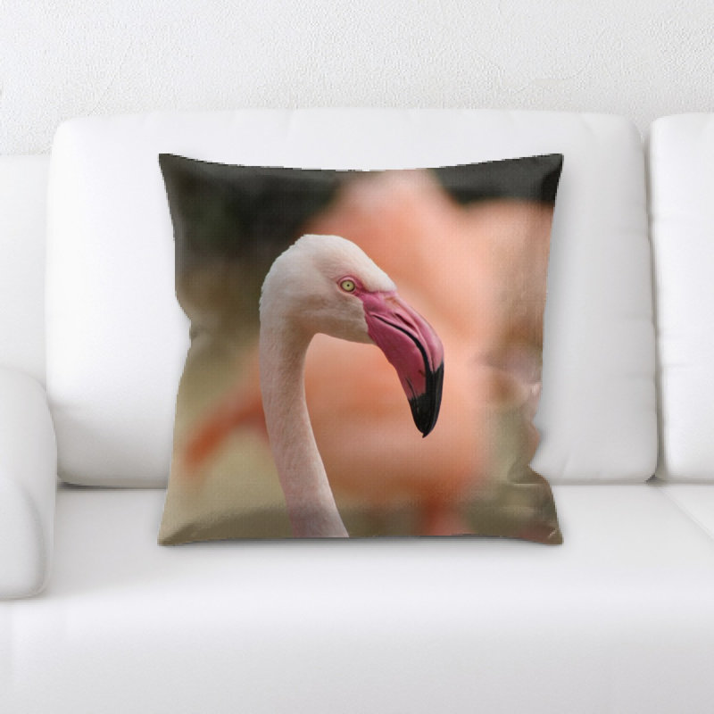 Coussin flamant rose