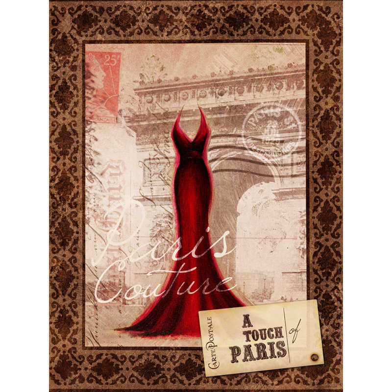 Une touche de Paris - reproduction sur toile tendue, H 48 po x l 36 po