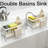 Kitchen Sink Sponge Holder And Organizer Caddy With Self Draining Design, Rustproof Storage Rack For Sponges Brushes Soap Dispensers And Towels-118326447