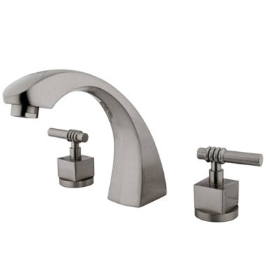 Wall-Mount Telephone Faucet and Hand Shower - Cross Handles - Brushed Nickel | Metal | Signature Hardware 314174