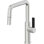 Corsano Contemporary Pull Down Kitchen Faucet with Button Sprayer Quad Spout and BFB Series Handle